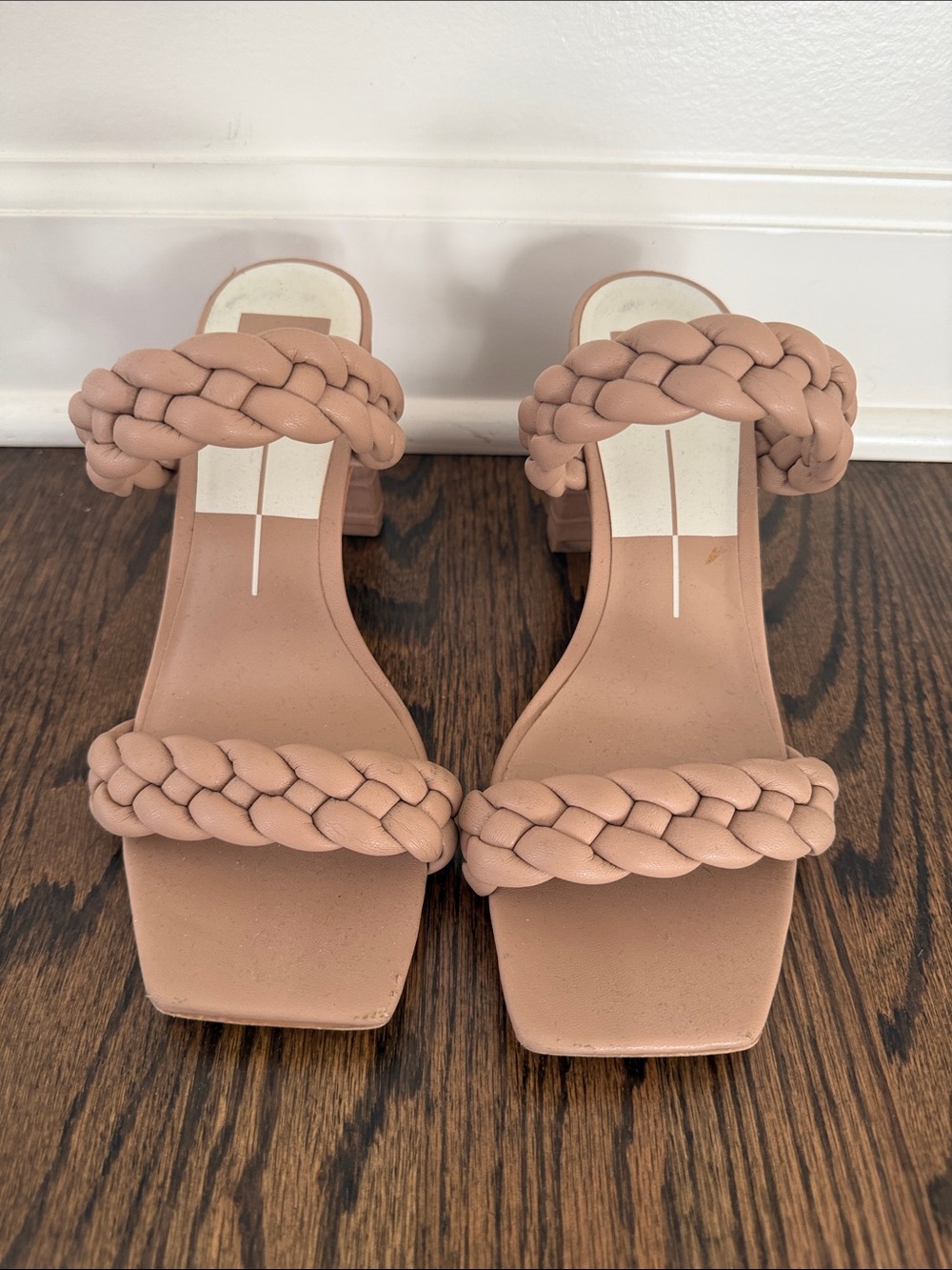 Dolce Vita | (8.5) Braided Strap Nude Block Heel Sandals - Women